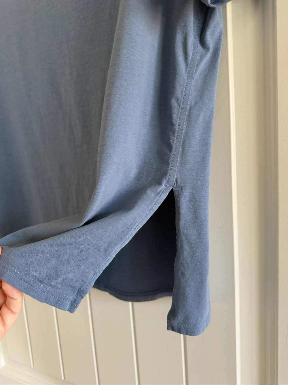 Lululemon Relaxed-Fit Boat Neck Women’s T-Shirt in Oasis Blue Size Medium Active